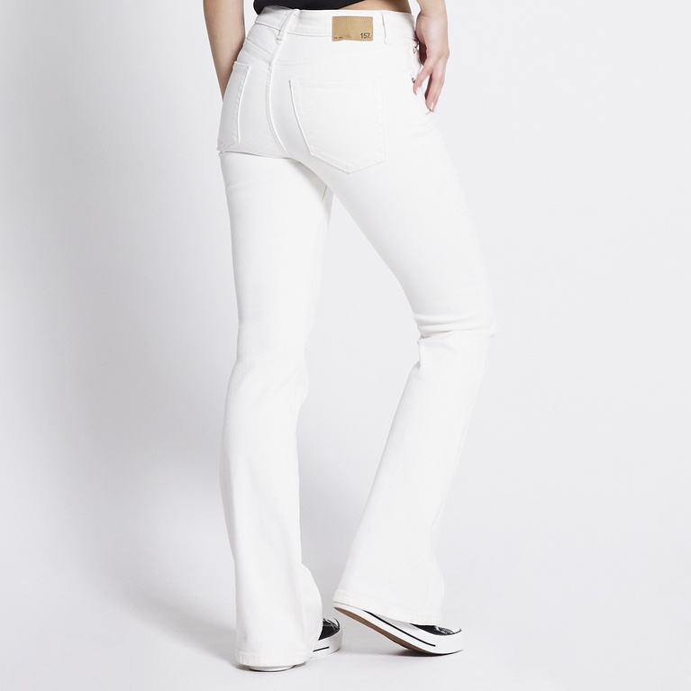 Low waist bootcut jeans "Low Boot" Off white